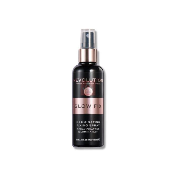 Makeup Revolution Glow Fix Illuminating Fixing Spray 100ml - Image 2