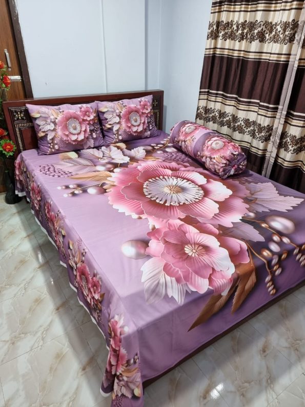 Premium 3D Bedsheet Four Piece Set