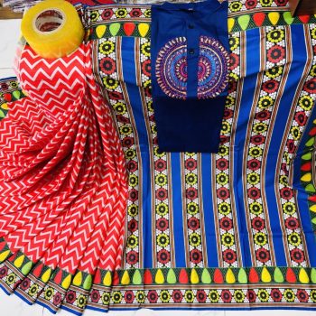 Sharee Panjabi Couple with Blouse Piece