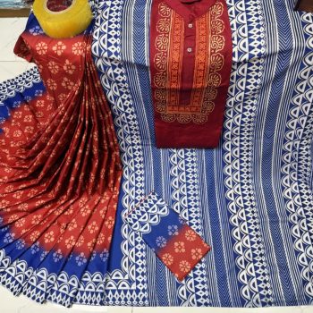 Sharee Panjabi Couple with Blouse Piece