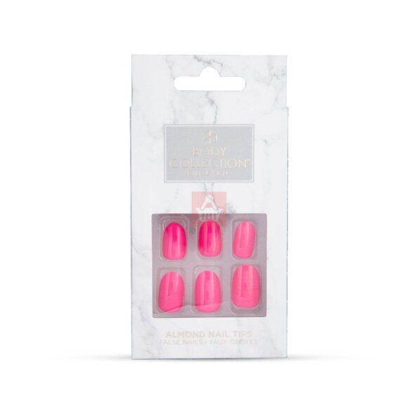 Body Collection Almond Nail Tips - Gloss Pink