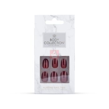 Body Collection Almond Nail Tips - Gloss Wine