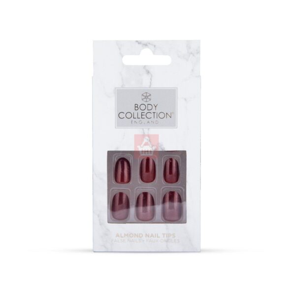 Body Collection Almond Nail Tips - Gloss Wine