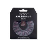 Technic Almond 24 False Nails With Glue - Gloss Purple