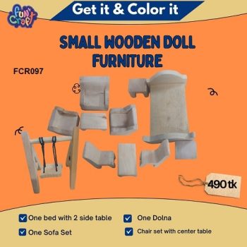 Small Wooden Doll Furniture FCR097