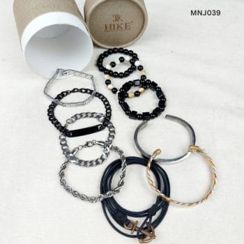 Set of Ten Bracelet Package for Men MNJ039 (10 pcs)