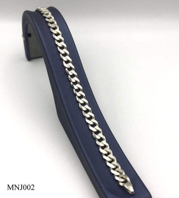 Men‘s Chunky Stainless Steel Bracelet MNJ002 - Image 2