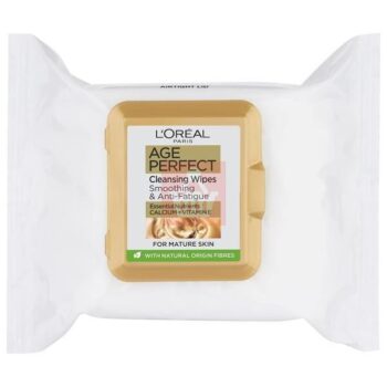 L'oreal Age Perfect Cleansing Wipes For Mature Skin Smoothing & Anti Fatigue 25 Wipes