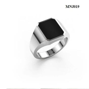 Latest high quality Mirror Polished stainless steel rings for men MNJ019